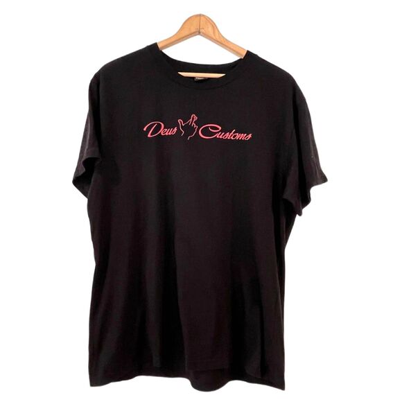 Deus Ex Machina Counterfeit Black T-Shirt Short Sleeves Cotton Moto Surf - Picture 1 of 9